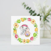 Cartes éléphantes de Pâques (Debout devant)