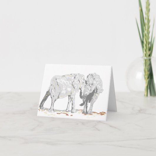Cartes Éléphants (Devant)