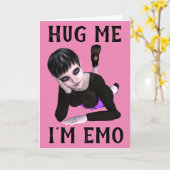 CARTES EMO GOTHIQUE POUR TOUTES OCCASIONS (Fleur jaune)