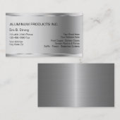 Cartes en aluminium d'entreprise de construction (Devant / Derrière)
