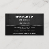 Cartes en bois blanc et noir Cool Grain (Dos)