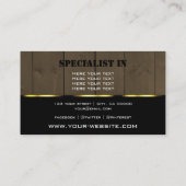 Cartes en bois Brown foncé Grain professionnel (Dos)