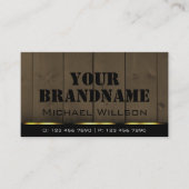 Cartes en bois Brown foncé Grain professionnel (Devant)