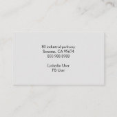 Cartes en bois de Monogramme rustique (Dos)