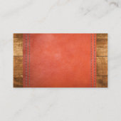 Cartes en bois Double couture cuir (Dos)