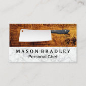 Cartes en bois en marbre | Couteau boucher (Devant)