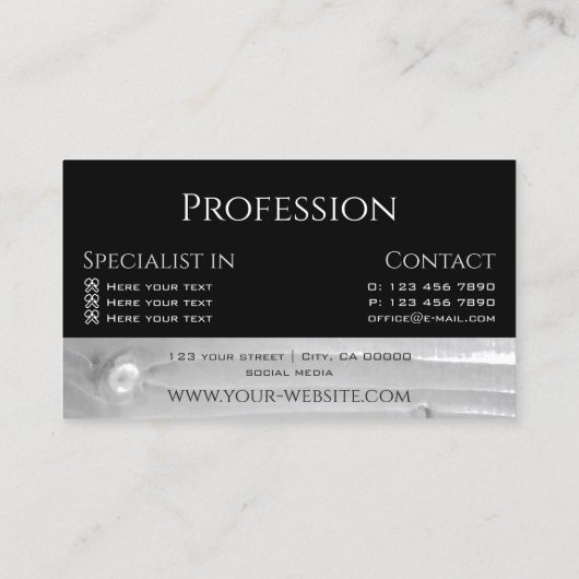 Cartes en bois modernes en bois noir et blanc (Dos)