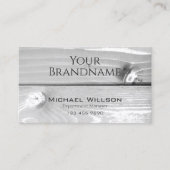 Cartes en bois modernes en bois noir et blanc (Devant)