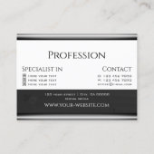 Cartes en bois modernes en bois noir et blanc (Dos)