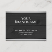 Cartes en bois modernes en bois noir et blanc (Devant)