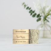 Cartes en bois naturel rustique Barre d'arbre Grai (Debout devant)