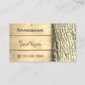 Cartes en bois naturel rustique Barre d'arbre Grai (Devant)