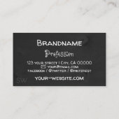 Cartes en bois noir Écorce d'arbre rustique avec M (Dos)