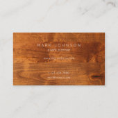 Cartes en bois professionnelles modernes (Dos)