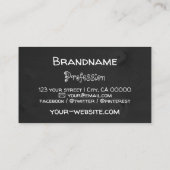 Cartes en bois rustique Noir Barres Arbre Grain en (Dos)