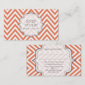 Cartes en filigrane de coiffeur de Chevron de (Devant / Derrière)