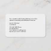 Cartes en ligne de maison d'édition (Dos)