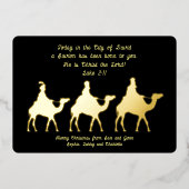 Cartes en papier alu pour Noël avec les Mages (Recto)