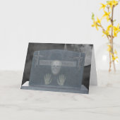 Cartes en pierre de la tombe d'Halloween (Fleur jaune)