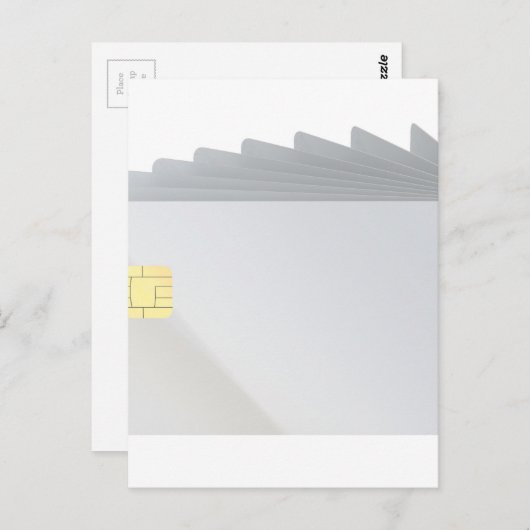 Cartes en plastique vierge avec puce (Devant / Derrière)