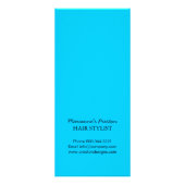 Cartes en rack du menu du salon de cheveux (Dos)