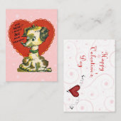 Cartes enfants Valentine vintage (Devant / Derrière)