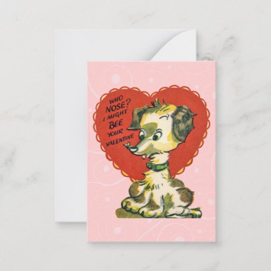 Cartes enfants Valentine vintage (Devant)