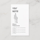 Cartes "essentielles" des prix d'équitation (Devant)