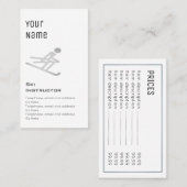 Cartes "essentielles" des prix d'instructeur de (Devant / Derrière)