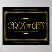 CARTES et CADEAUX Art Déco Signe Imprimer (Devant)