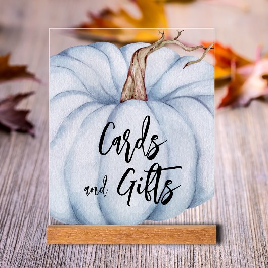 Cartes et cadeaux Baby shower Citrouille bleu