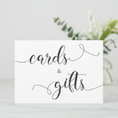 Cartes et cadeaux Carte de mariage calligraphiée (Debout devant)
