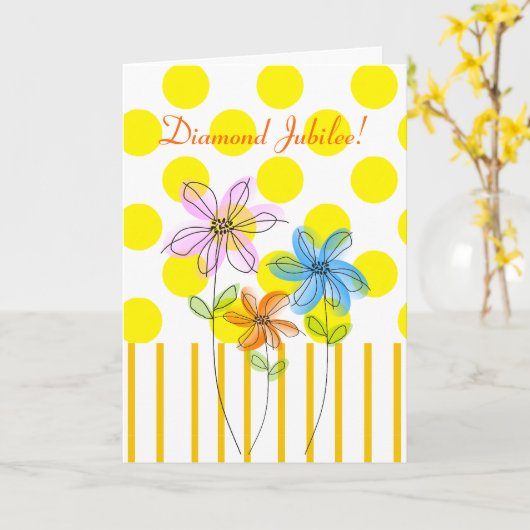 Cartes et cadeaux catholiques Nun Diamond 75e Jubi (Fleur jaune)