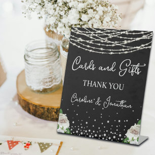 Cartes et cadeaux Chaînes de signes noires Lumière