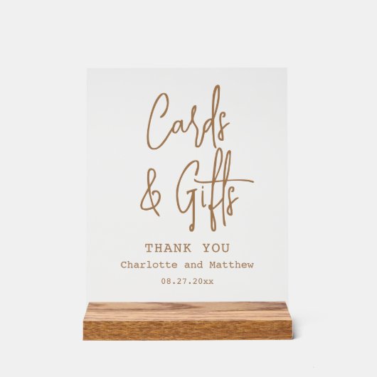 Cartes Et Cadeaux Chic Moderne Mariage Événement (Recto)