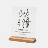 Cartes Et Cadeaux Chic Moderne Mariage Événement (Angle)