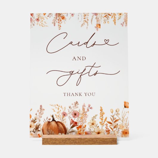 Cartes et cadeaux Citrouilles Boho Fall (Recto)