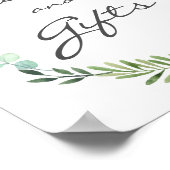 Cartes Et Cadeaux D'Aquarelle Poster Mariage (Coin)