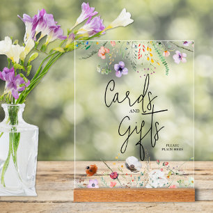 Cartes et Cadeaux de Baby Shower de Fleurs Sauvage