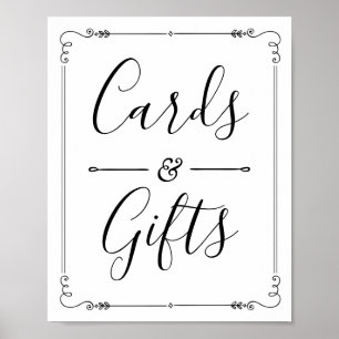 Cartes et cadeaux de décoration de mariage vintage