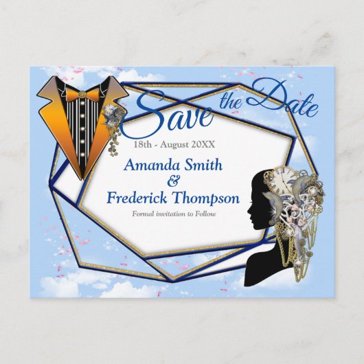 Cartes et cadeaux de fête de mariage intemporel St (Devant)