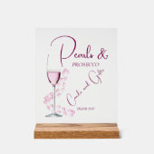 Cartes et cadeaux de Fête des mariées Perles et Pr (Recto)