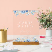 Cartes et cadeaux de Fêtes des mariées Florales Bl (Mariage)