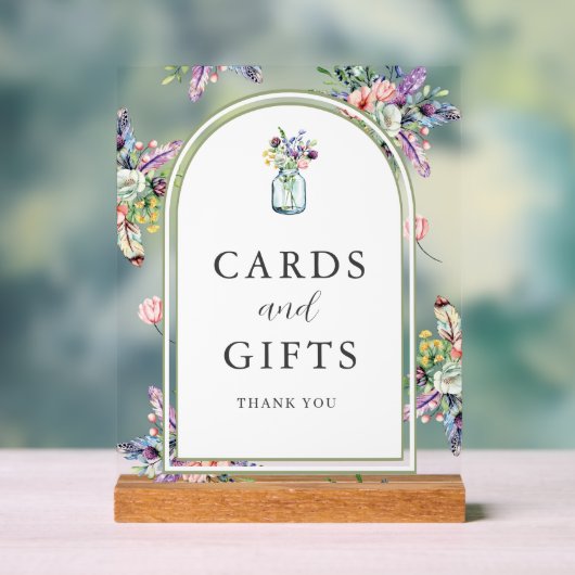 Cartes et cadeaux de mariage en pot de Mason de fl (Neutre)