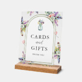 Cartes et cadeaux de mariage en pot de Mason de fl (Angle)