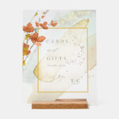 Cartes et cadeaux de mariage fleurs sauvages Gold  (Recto)