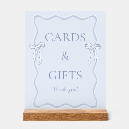 Cartes et Cadeaux de Réception de Mariage Bleu Tyi