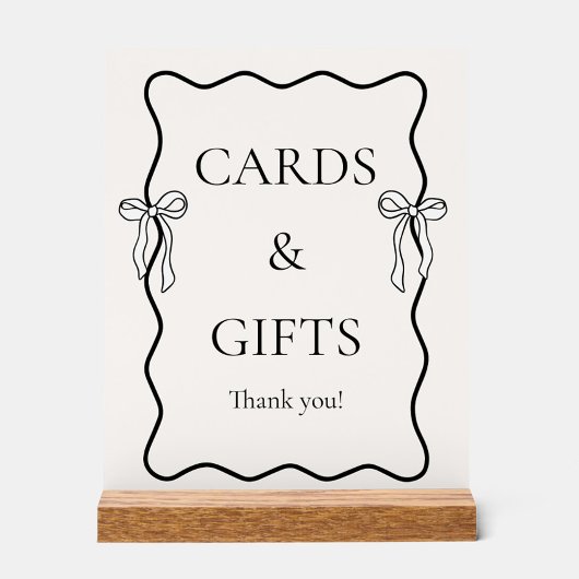 Cartes et Cadeaux de Réception de Mariage Noir Att