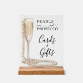 Cartes et Cadeaux de Réception de Mariage Perles e (Recto)