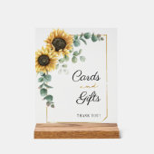 Cartes et cadeaux de tournesol Eucalyptus Mariage (Recto)